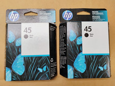 Cartucho de tinta negro original HP 45 51645a Deskjet 6122 960 980 1180 1120 890 2 PK