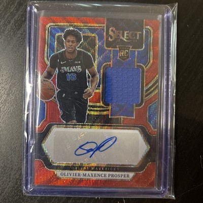 Olivier Maxence Prosper 2023-24 Panini Select Rookie Patch Auto Red Wave RPA RC