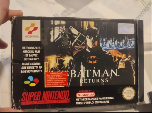 Batman Returns CIB Original Snes Pal game box and manual complet - Imagen 2 de 9