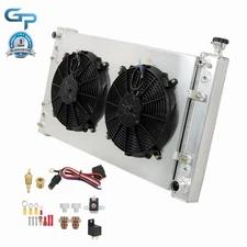 622 3Row Radiator+Shroud Fan Kit 88-99 For Chevy Truck GMC C/K C1500 C2500 C3500