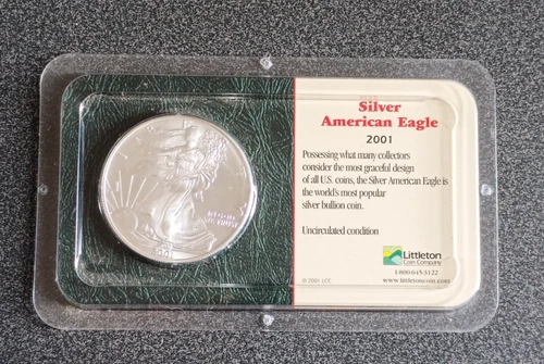 2001 American Eagles Silver Dollar Uncirculated Littleton Coin Company