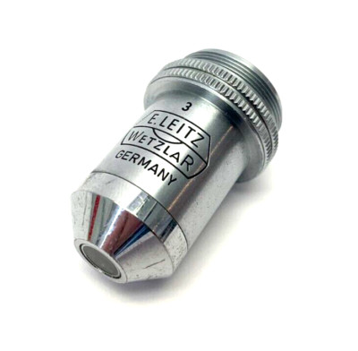 E. Leitz Wetzlar 3 170/- C10:1 A0.25 10x Microscope Objective Lens