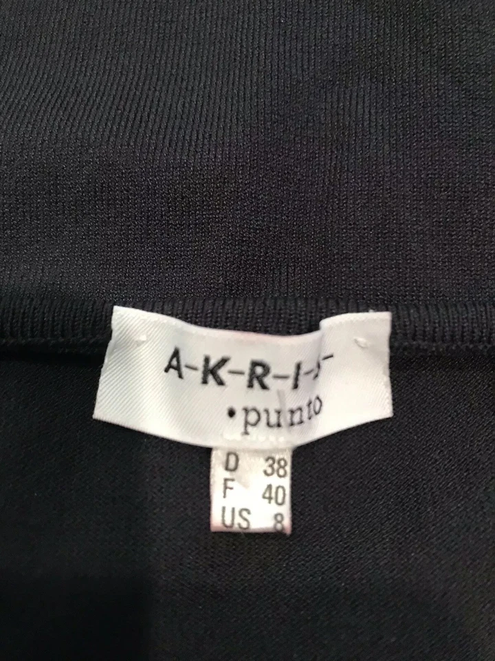 AKRIS Punto Tank Top Blue Stretch Viscose Spaghetti Straps Size US 8 FR 40 - Image 4 of 4