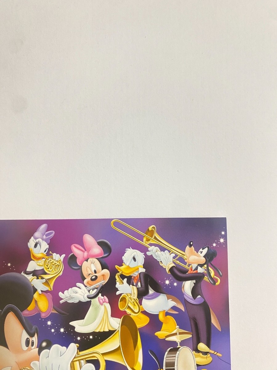 Mickey Mouse orchestra Disney Fan Limited Postcard Japanese