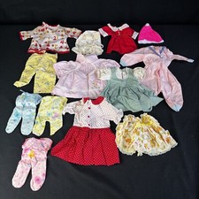 Vintage Play Doll Clothing Lot Tops Dresses Bottoms Hats 13 pcs 12 And Up