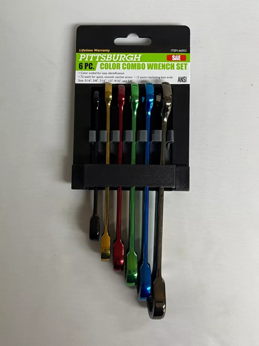 Metric Color Combination Ratcheting Wrench Set, 6 Pc. Metric Color Combination Ratcheting Wrench Set, 6 Pc.