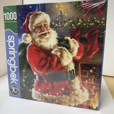 Springbok Twas The Night Before Christmas 1000 Pc Puzzle Santa’s Arrival Sealed