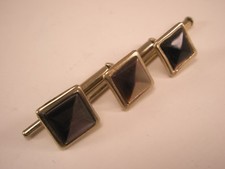 5/16" Gray Square Mother of Pearl Vintage Formal Tux Prom Shirt Stud set c306