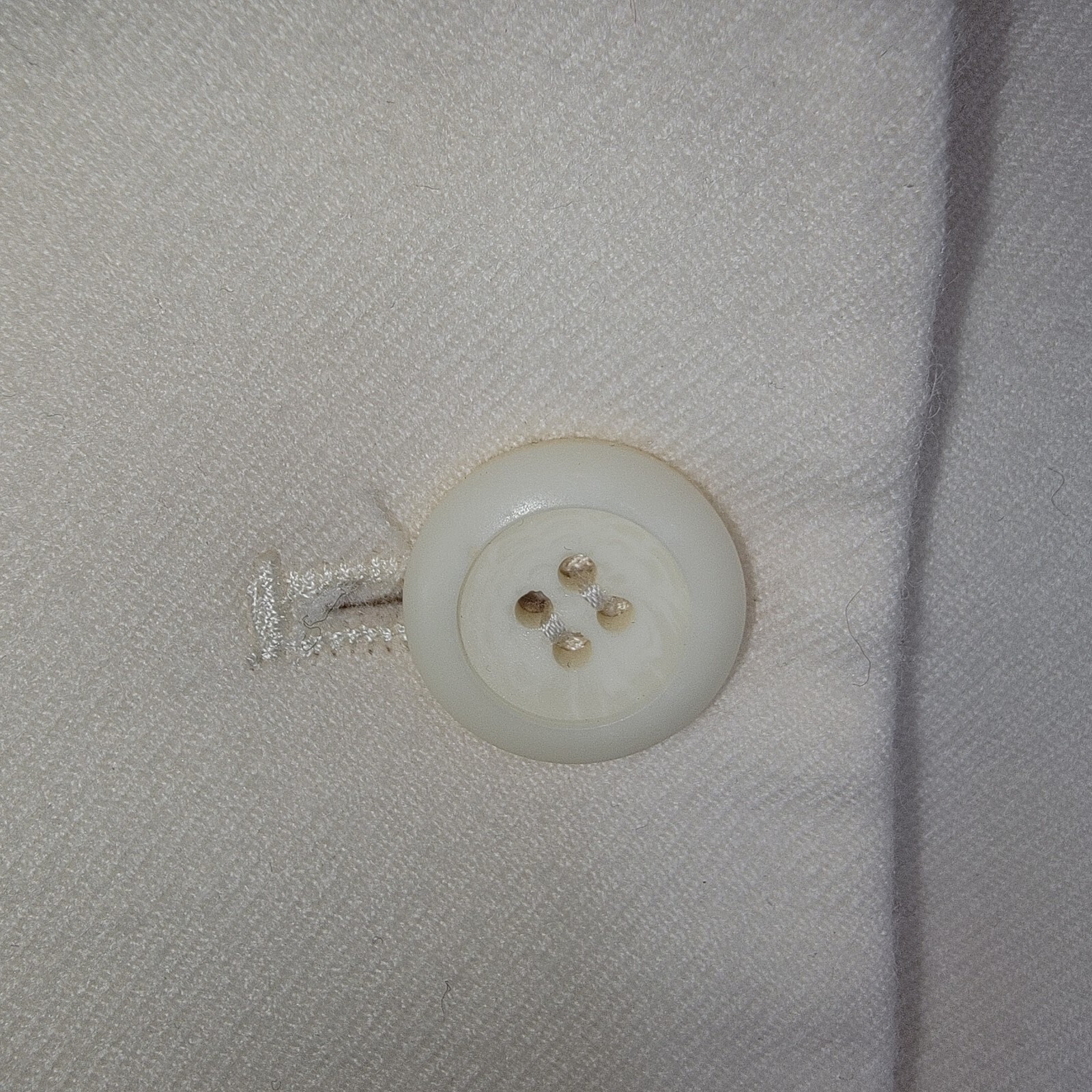 Pendleton ivory wool damask stitching jacket size… - image 5