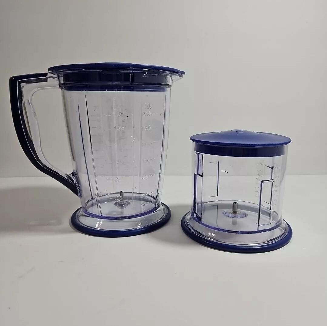 Ninja Master Prep Blue 48oz Food Processor with 16oz Bowl and Lid-image