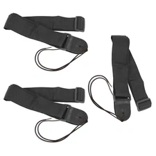 ChromaCast Black Adjustable Nylon Guitar Strap | 3 PACK