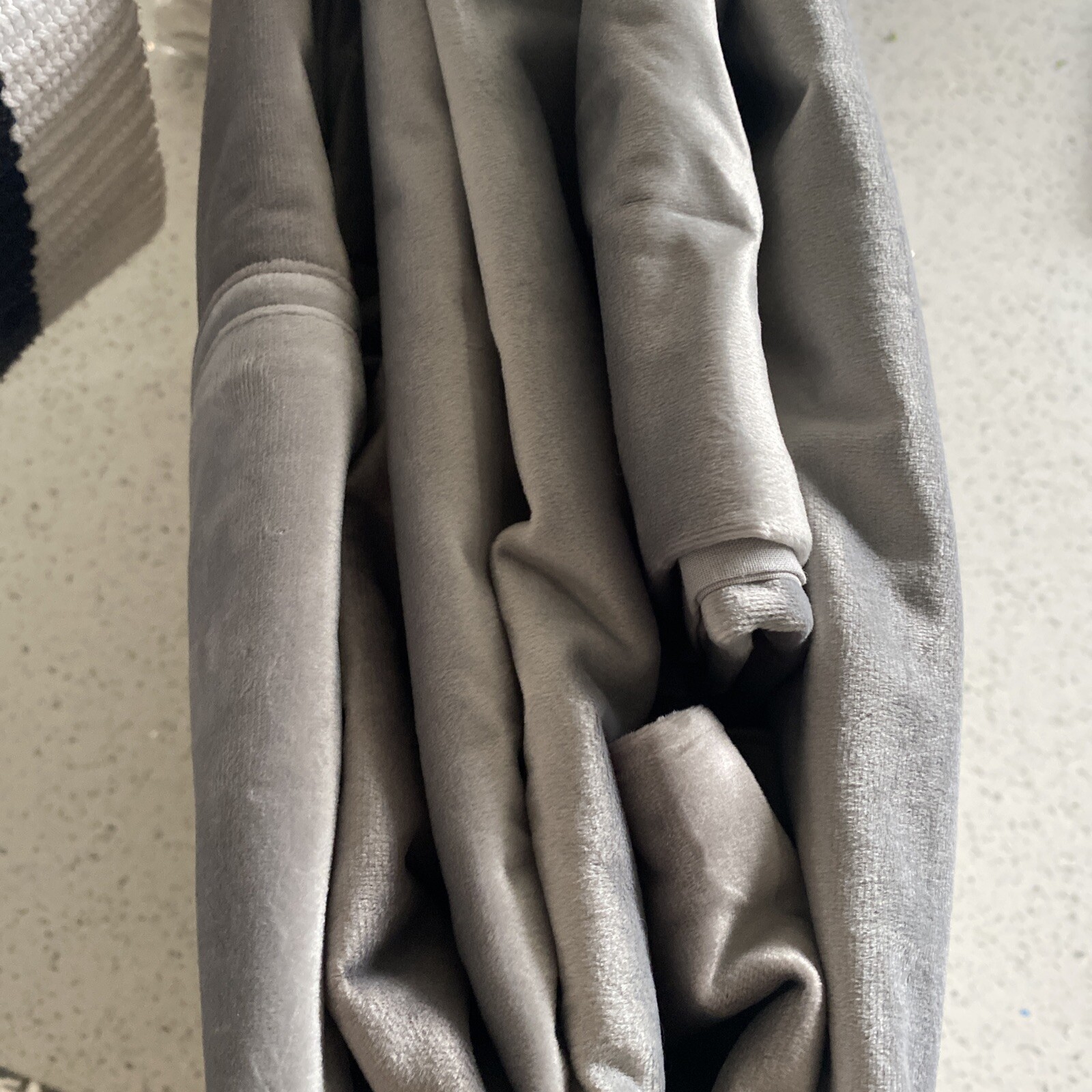 Matalan Velvet Silver Double Duvet Cover Only BNIB eBay