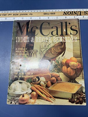 McCall's Index & Recipe Reminder 1965 | eBay
