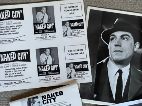 Kit de presse TV ABC original The Naked City HTF. LOT DE 57+ PIXELS, ANNONCES (1958-1961) - Photo 1 sur 6