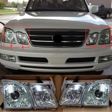 Left & Right Front Head lamp Headlights Assembly FIT For LEXUS LX470 1998-2007