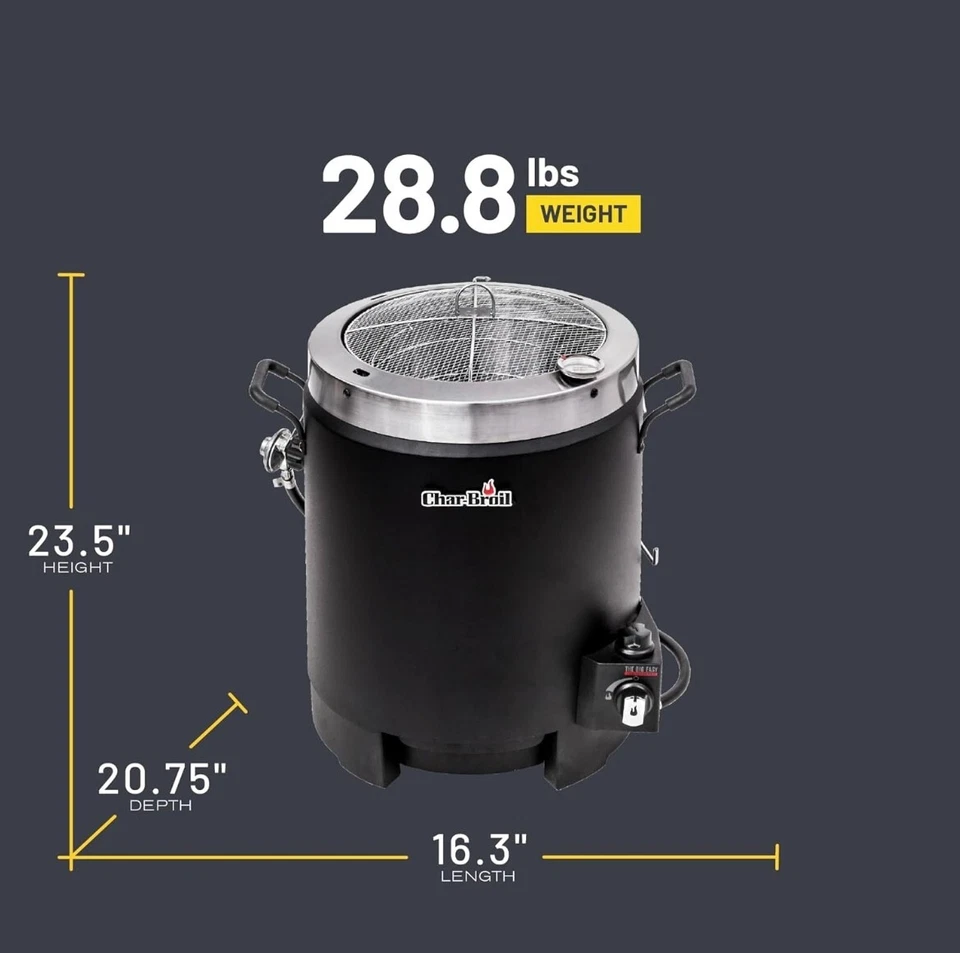 Freidora de pavo Char-Broil The Big Easy sin aceite nueva; más saludable y sabrosa Foto 4 de 4