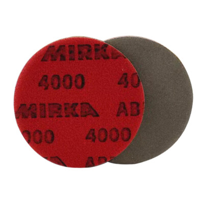 MIRKA Abralon Foam Sanding discs 3in Back Flocking Fine Abrasive 500-4000grit