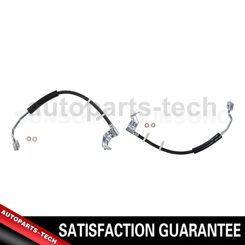 2x Sunsong Front Left Front Right Brake Hydraulic Hose For Ford F-150 1999~2003