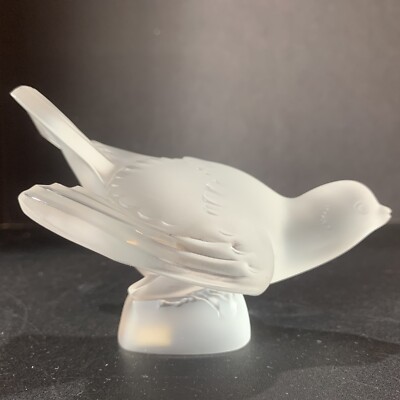 OLD LALIQUE フロストクリスタル女性像と白鳥 OLD LALIQUE フロストクリスタル女性像と白鳥 Lot - Pair of Lalique