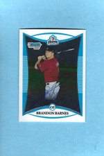2008 Bowman Chrome Brandon Barnes RC Rookie Auto On Card Signed Autographed