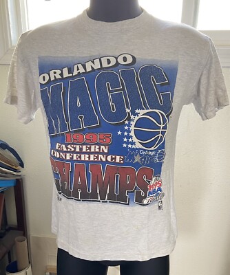 Vintage 1995 ORLANDO MAGIC NBA Eastern Champions Basketball S/S T