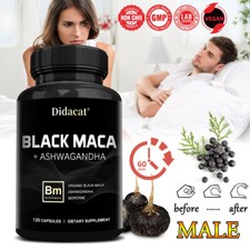 Black maca extract Ashwagandha-Men Testosterone Enhanced Energy Stamina enhance