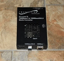 Transition Networks 1000BaseT to 1000BaseSX/LX Media Converter SGETF1025-105