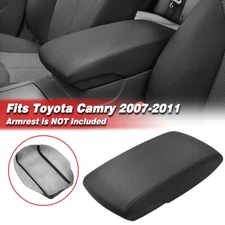 Fits 2007-2011 Toyota Camry Middle Console Lid Armrest Replacement Cover Black