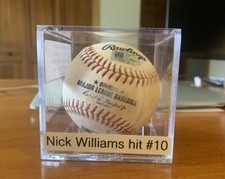 Phillies Nick Williams Career Hit #10 Game Used Baseball MLB Holo 7/15/17