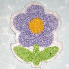 Purple / Lavender Flower Patch - 2 3/8" x 3 1/8"
