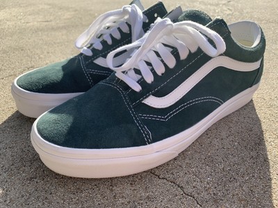 green suede vans