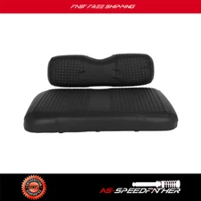 Black Golf Cart Front Cushion Seat Cover For EZGO TXT