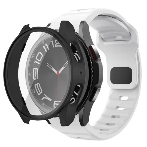 Band + Case Cover For Samsung Galaxy Watch 7/6/5/4/FE 40/44mm Silicone Strap - Picture 18 of 30