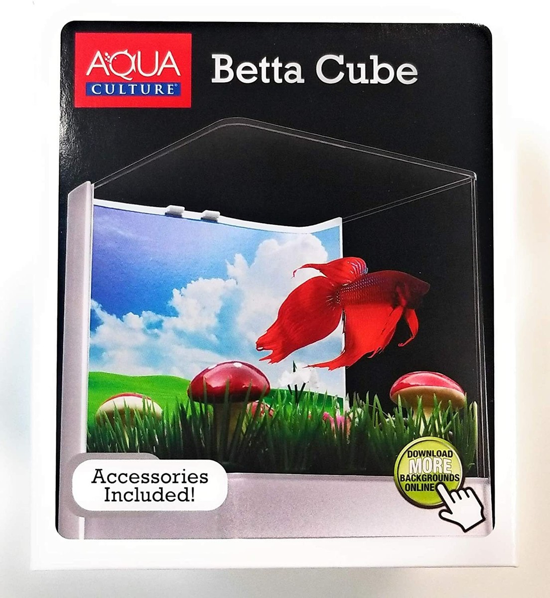 Beta Cube Starter Fish Aquarium With Accessories Tank 5 Inch Aqua Culture  for sale online | eBay