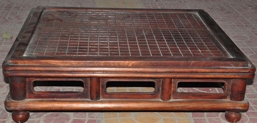26" old chinese huanghuali wood Weiqi Of Go Chessboard Chess Checkerboard Tables - Picture 13 of 13