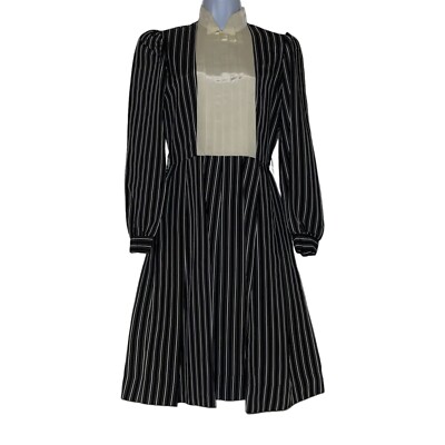 Vintage Nancy Bracoloni for Shangri La Dress Womens 5 6 Costume Goth Union 70s