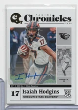 Isaiah Hodgins Beavs RC Signed Chronicles 18 Panini 2020 110620MLCD