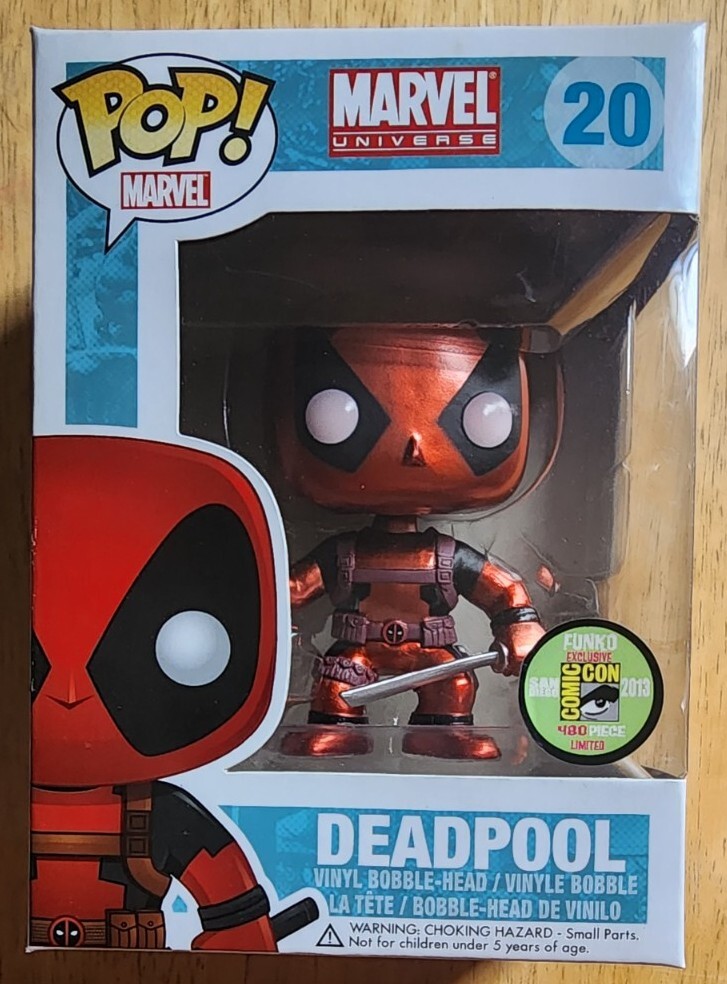 Funko POP! Marvel Deadpool (Metallic)-SDCC 2013 Exclusive-480