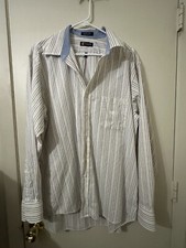 Chaps Shirt Mens Button Up Classic Fit Oxford Cotton Blend 17-17 1/2