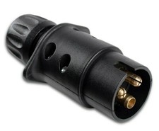 Stecker 3 Polig / 6-24V Kunststoffgeh&auml;use Landmaschinen NFZ Trecker Traktor