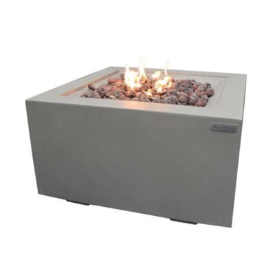 Elementi Gasfeuerstelle Ridgefield, Beton-Optik grau, inkl. Druckminderer