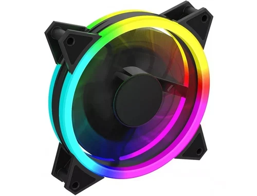 gamemax velocity rainbow , kab00a , argb rgb fan , for PC Case , 120mm , new etc