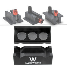 Fitment Magnetic Billet Universal Aluminum Vise Jaws For AN Fittings.