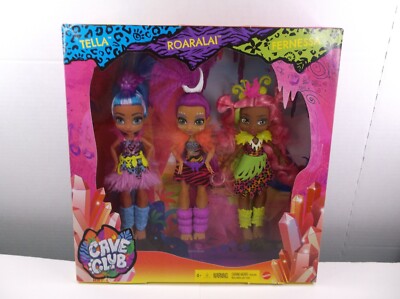 CAVE CLUB 3 Pack Of Dolls TELLA ROARALAI FERNESSA Prehistoric Kids Fashions 2019