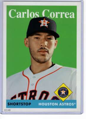 Carlos Correa 2019 Topps Archives 5x7 #47 /49 Astros 