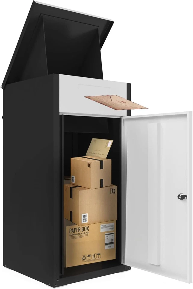 Caja de entrega de paquetes grandes Contenedor de entrega de paquetes con cerradura para el hogar Foto 3 de 4