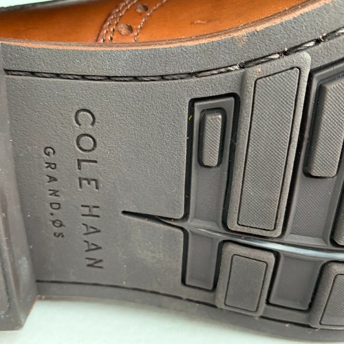 Cole Haan Grand.OS Oxford británico cuero bronceado punta de ala zapato brogue (2 tallas) NUEVO - Imagen 9 de 12