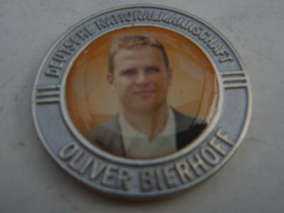 Pin chip coin Oliver Bierhoff silver DFB German national team 