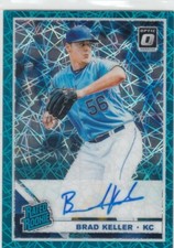 2019 Brad Keller Donruss Optic BLUE ROOKIE AUTO /35 - BK Kansas City KC Royals