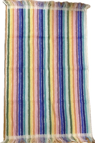 8pc Rachel Zoe RAINBOW STRIPES 2 Bath 2 Hand 4 Washcloth Towel Set 100% Cotton - Picture 10 of 10